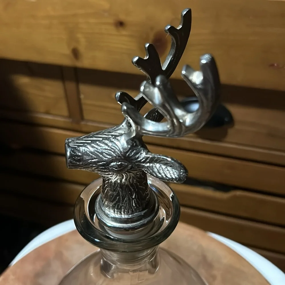 Crate & Barrel RARE Stag Decanter